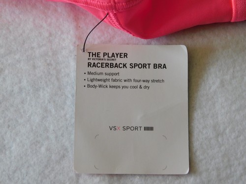 Victoria's Secret VSX Sport Sports Bra Pink Size Medium - Picture 11 of 11