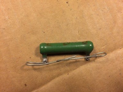 NOS Vintage Mallory 1750 ohm 10W 10 watt Wirewound Precision Power Resistor 1940