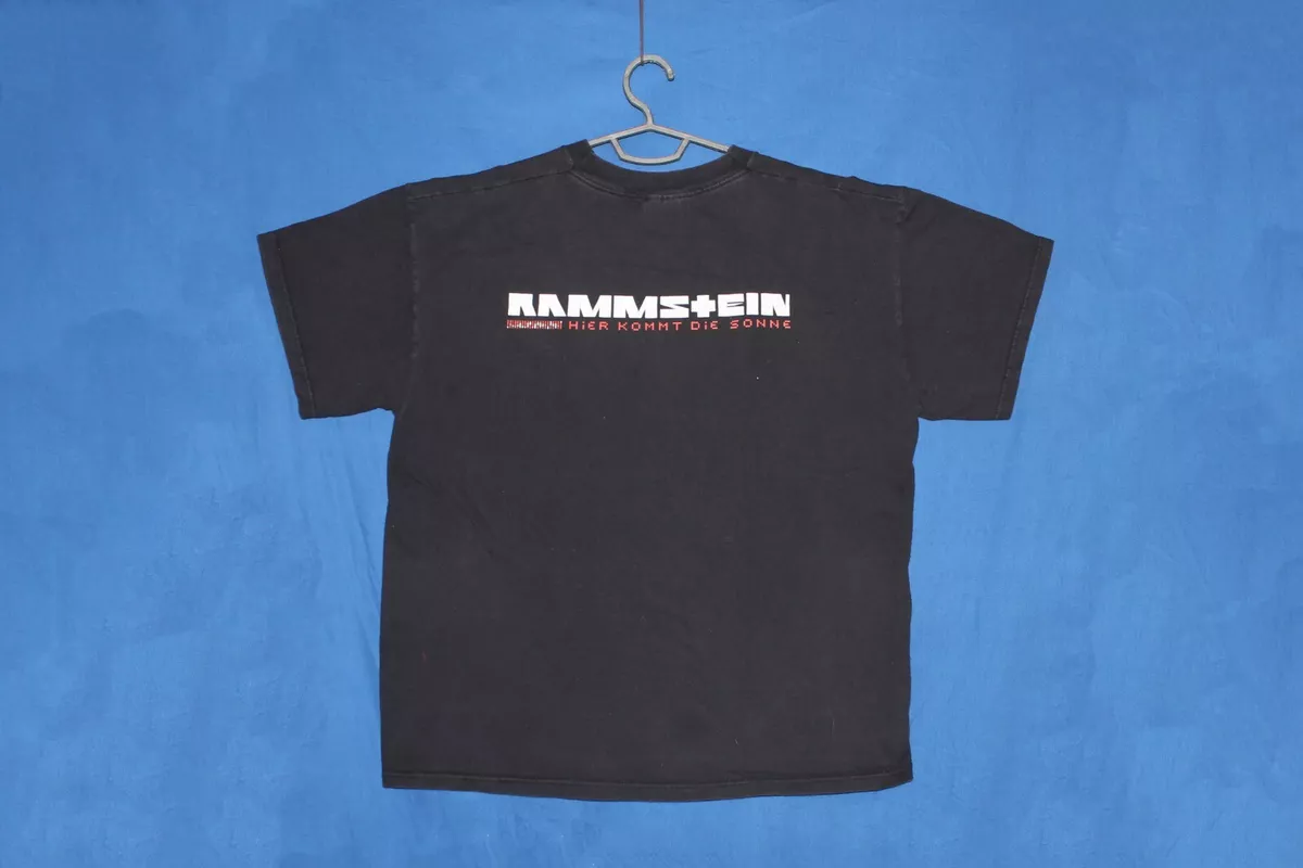 Rammstein Shirt Hier Kommt Die Sonne Shirt Industrial Metal Band Men's Tee  XL