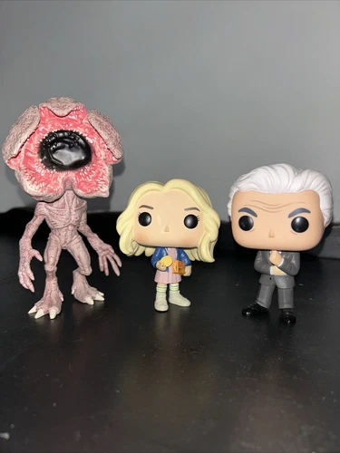 Stranger Things Funkos: Demogorgon 6 Inch, Eleven in Wig, Dr. Brenner (No Box)