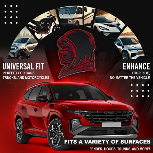 Ninja Emblem Custom Badge 3D Decal Sticker Car Truck SUV Red - Picture 6 of 6
