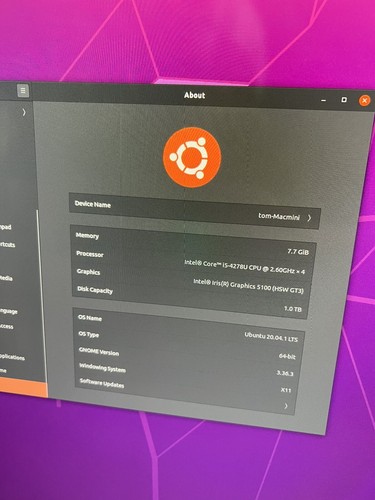 Mac Mini 2.6GHz i5 1TB HDD Ubuntu Excellent Condition - Picture 7 of 7