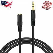 10ft 3.5mm 1/8" Stereo Audio Aux Headphone Cable Extension Cord Male to Female