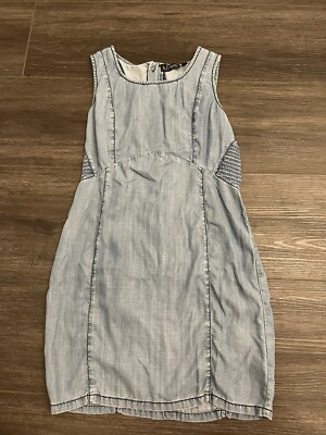 AJ Armani Jeans Denim Dress Women Size L | eBay