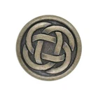 CELTIC KNOT METAL SHANK BUTTONS ANTIQUE BRONZE 15mm 19mm 23mm