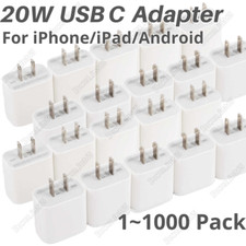 PD 20W USB-C Type C Fast Charger Power Adapter Block Lot For iPhone iPad Android