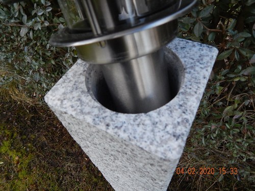 LED Gartenlampe Granit Wegeleuchte echter Stein 230 V Steinleuchte Außenleuchte - Bild 8 von 12