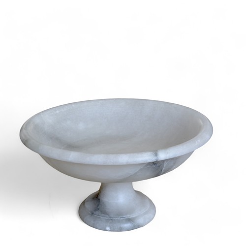 Centrotavola Decorativo in Alabastro Piatto Vassoio Marble Design Home Ø 25cm - Photo 3 sur 5