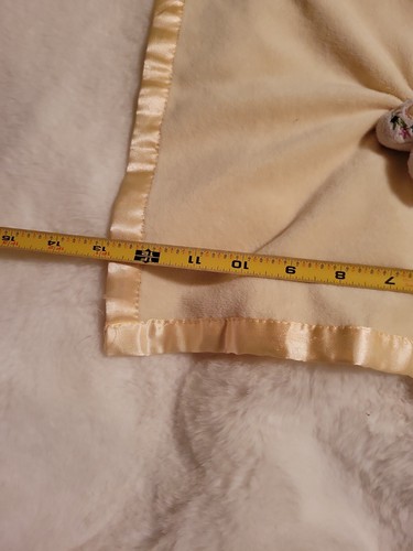 Baby Essentials Yellow Satin Silk Butterfly Lovey Security Blanket Used Rare - Picture 5 of 6