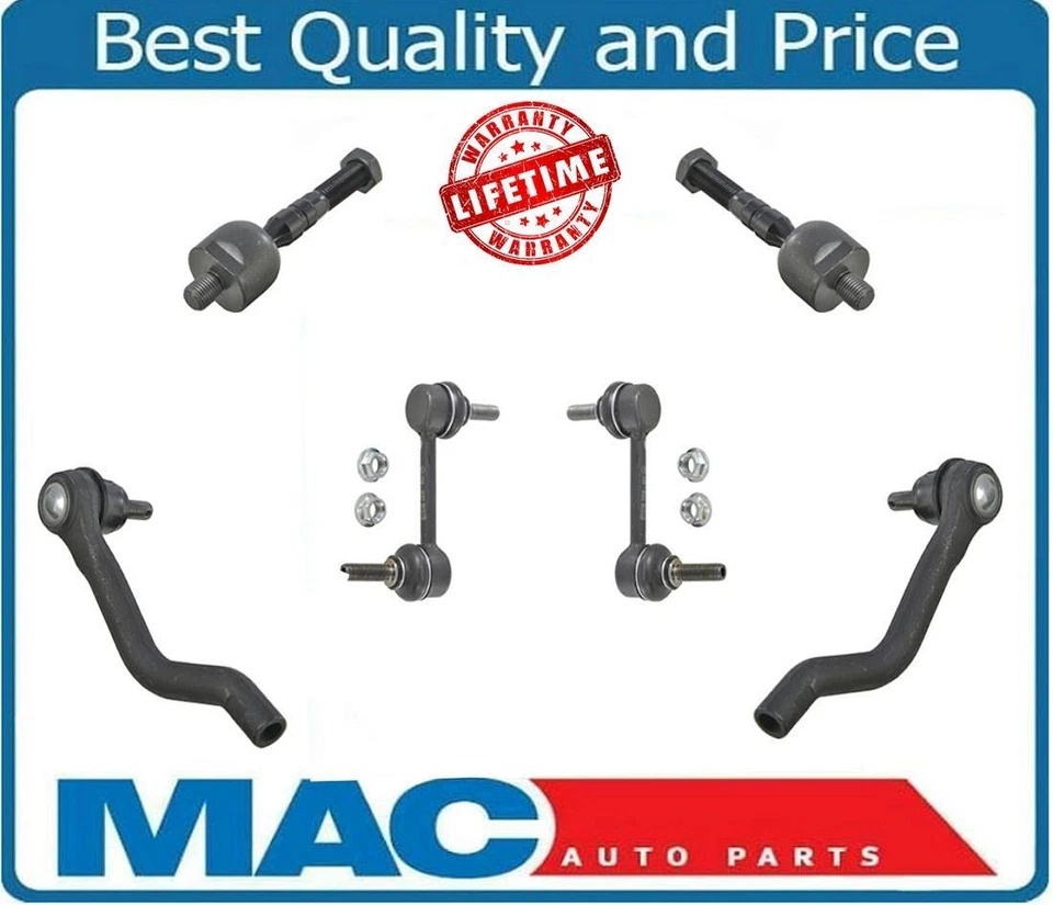 Varas de amarração internas frontais extremidades de haste de amarração externa barra de balanço elos se encaixa Acura RL 05-12 - Imagem 2 de 4