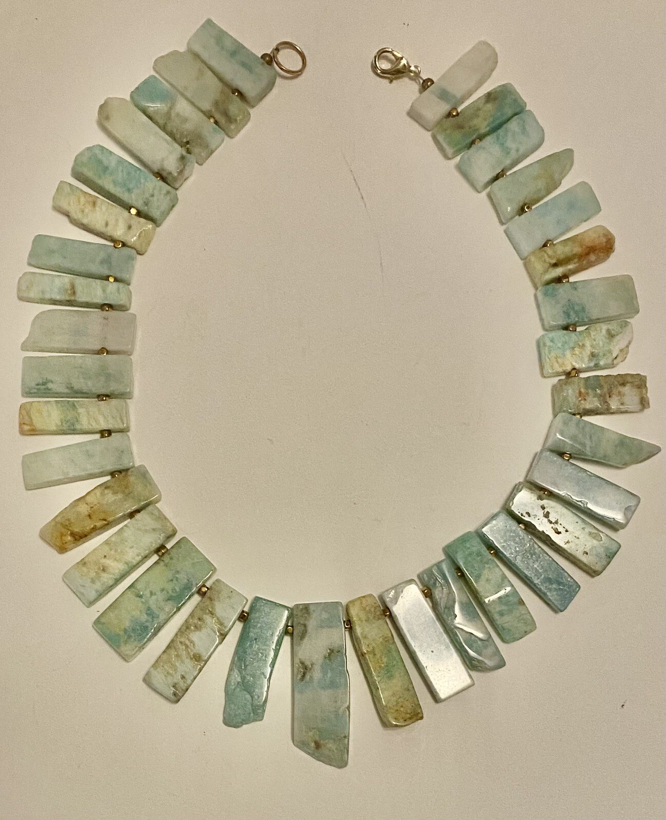 Amazonite Gemstone 19” Statement Necklace - image 3