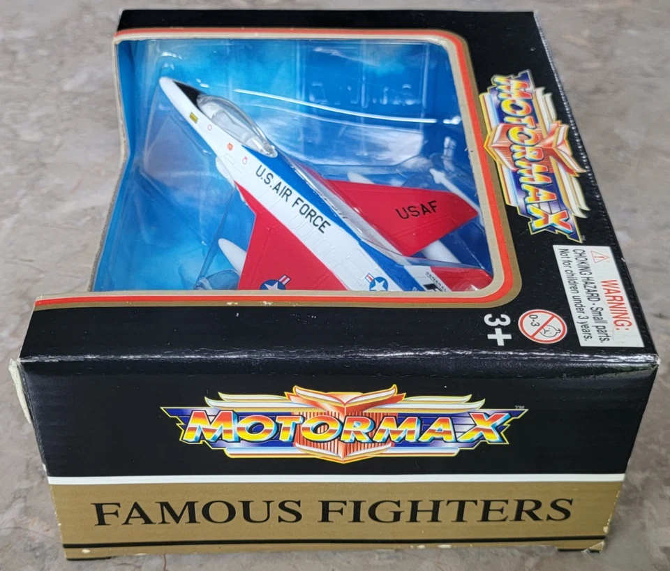NEW MOTORMAX FAMOUS FIGHTERS DIECAST U.S. AIR FORCE F-16 FIGHTING FALCON 603101 - Image 2 of 4