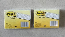 Post It Fax Pads #7671 - 3 7/8"x 1 3/8" in 600/ Pack - Lot of 2