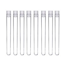 100 x Plastic test tubes, 150x16mm, complete with push caps, UK SELLER, FREE P&P