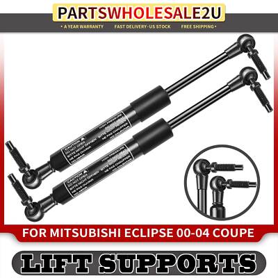 2Pcs Rear Tailgate Lift Supports Struts w/ Spoiler for Mitsubishi Eclipse 00-04