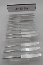 12 PC Oneida Baguette Table Knife T148KDVF UNUSED 1 Dozen Oneida Table Knife