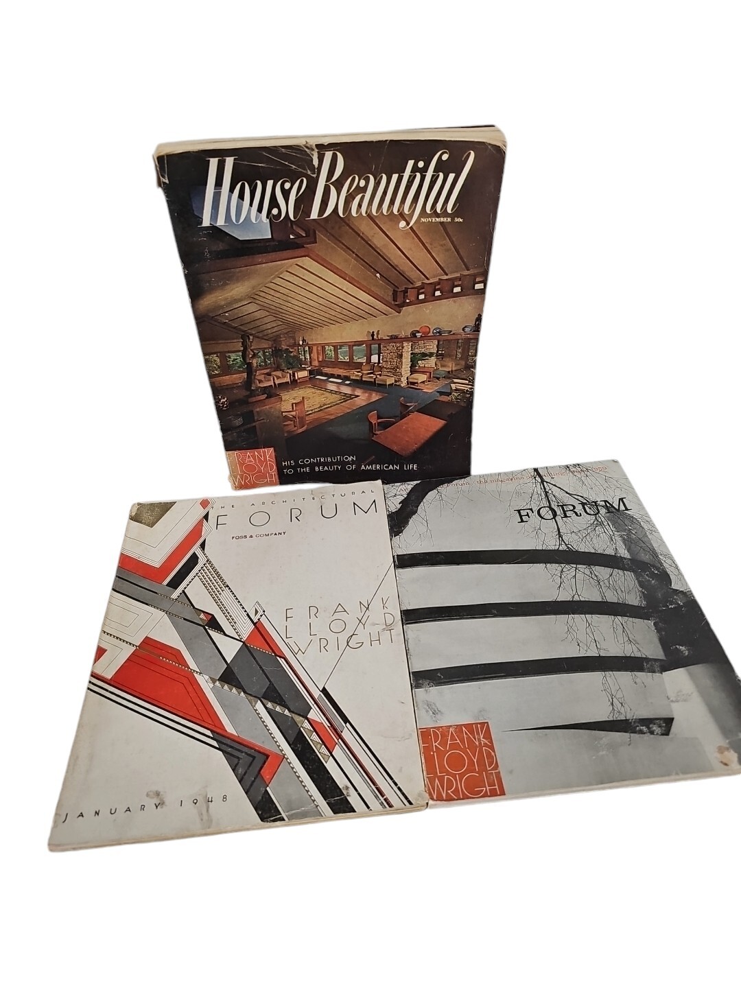 Frank Lloyd Wright Architectural Forum  House Beautiful Magazine Lot
