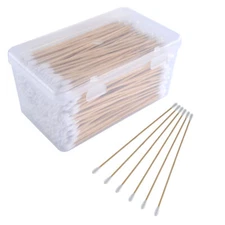 400PCS Pistol Rifle Gun Cleaning Swabs .22.223 Caliber 5.56MM 6'' Cotton in Case