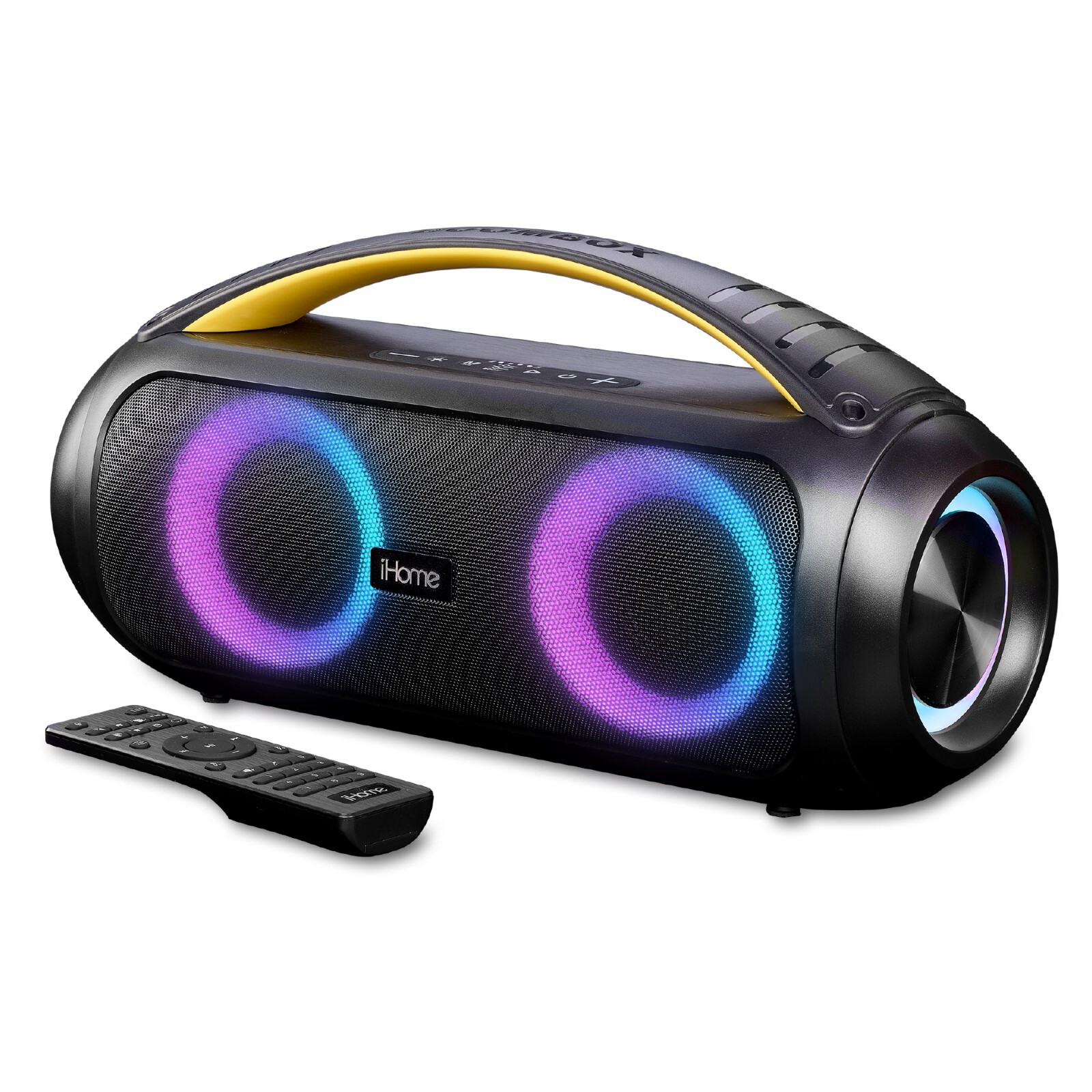 iHome Bluetooth Speaker Boombox with FM Radio and Remote Con