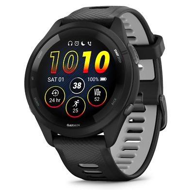 Garmin Forerunner 265　中古Egi Pratama Garmin Forerunner 265 GPS Running Smartwatch AMOLED Display Black