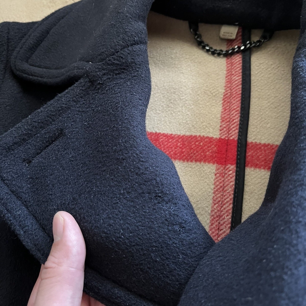 BURBERRY BRIT・ピーコート Burberry Brit ネイビー ピーコート M MENS