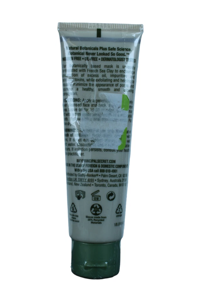 Principal Secret Reclaim Botanical Green Myrtle Clay Mask NEW and SEALED 1.7 oz. - Image 2 of 2