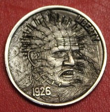 HOBO Buffalo Nickel Pinhead / Doug Bradley Real US Nickel