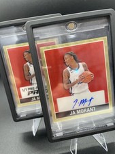 leaf red flood 1/1 Mini 15th Anniversary JA MORANT GOLD AUTOGRAPH!