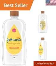 Johnson's Hypoallergenic Baby Oil, 20 fl oz - Enriched with Shea  Cocoa Butter