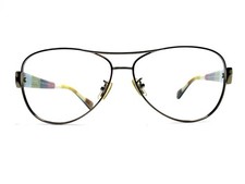 Coach Gunmetal Aviator Glasses Black Temple HC7003 L012 Kristina 9010 59 13 135