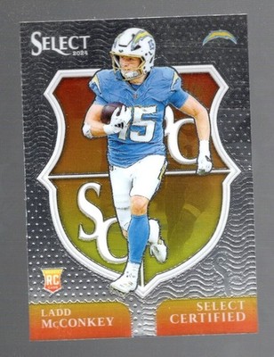2024 Panini Select - Select Certified Rookies Ladd McConkey #16 (RC)