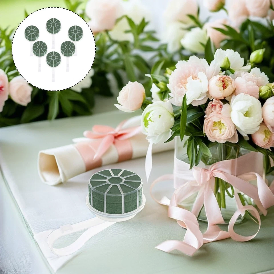 6 Piezas Ramo de Novia Boda Soporte Soportes Flores Artificiales Arreglo Foto 4 de 4