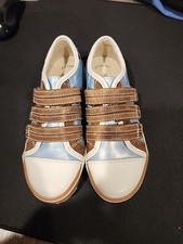 Vado Boys Strap Sneaker Blue/brown size 29