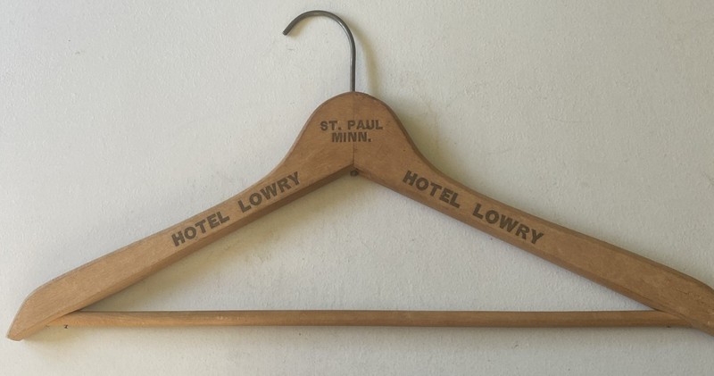 Hotel Lowry St. Paul Minnesota Wooden Hanger