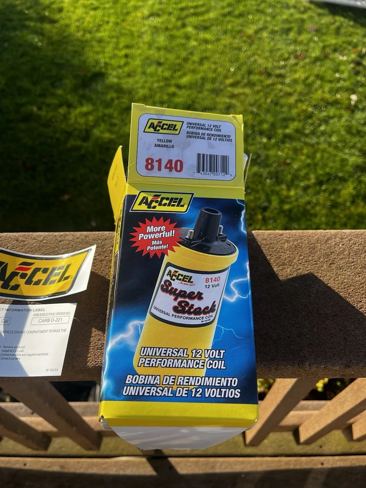 ¡Nuevo ACCEL 8140 Super Stock Bobina de Encendido Alto Rendimiento 12V Actualización V8! Foto 2 de 4