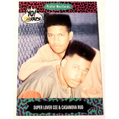 1991 ProSet Super Stars MusiCards Yo! MTV Raps #75 Super Lover Cee Casanova Rud