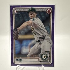 Dane Acker Purple /250 1st Bowman 2020 Draft Athletics 🔥