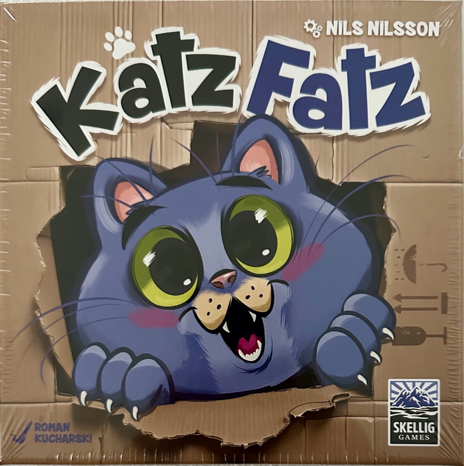 Katz Fatz Skellig Games Juego de Mesa la Familia Infantil Cartas Gatos