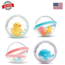Float  Play Bubbles Baby and Toddler Bath Toy, 4 Count
