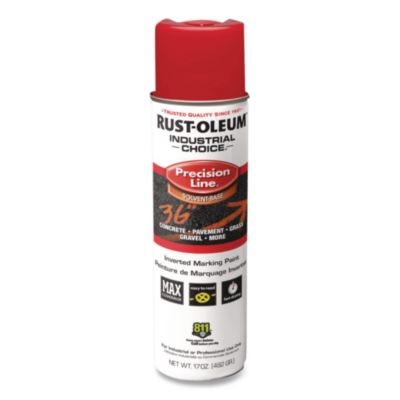 Rustoleum 203029V M1600 Line Marking Paint Flat Red 17 Oz Aerosol