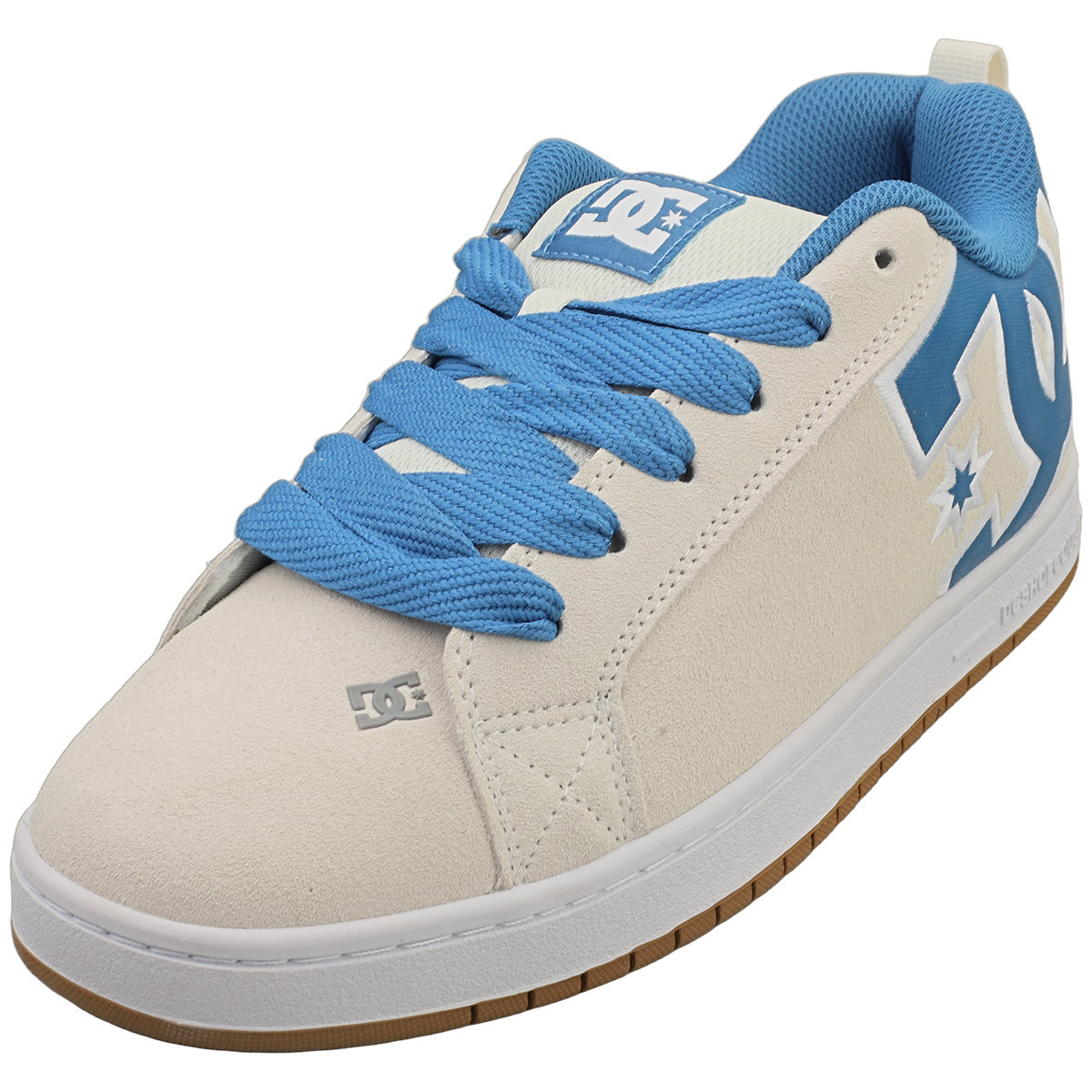DC Shoes Court Graffik Mens Skate Trainers in Off White Grey