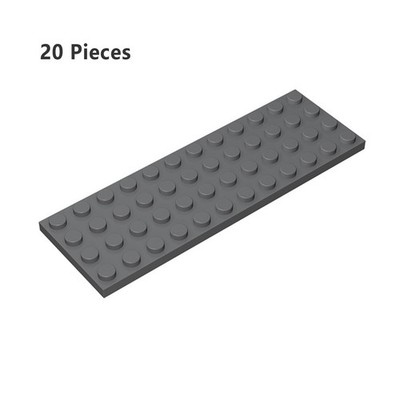 3029 Plate 4X12 Dark Gray Bricks Parts 20 PCS Bricks, Pieces & Parts