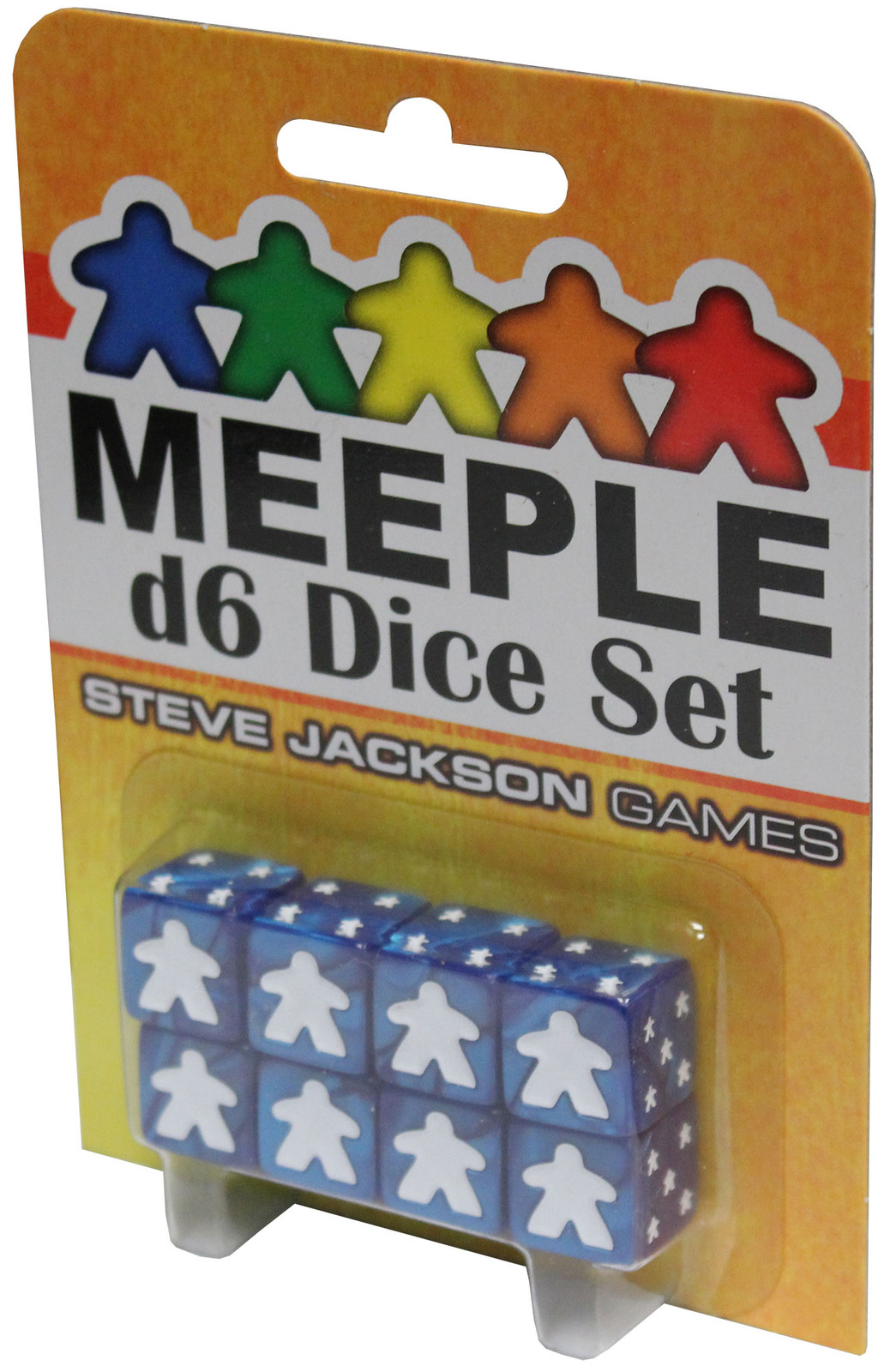 Набор кубиков Meeple d6: Синий | восемь кубиков d6