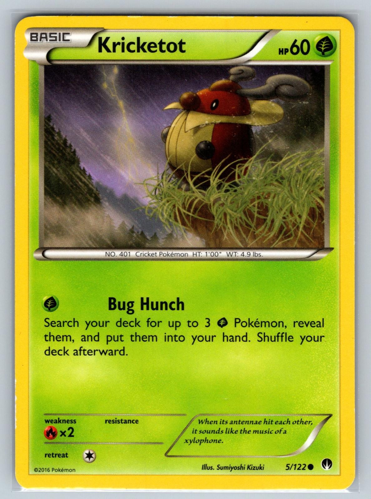 Kricketot 5/122 Common BREAKpoint Pokemon Lightly Played