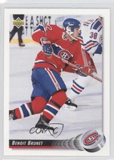 1992-93 Upper Deck Benoit Brunet #80 0b4