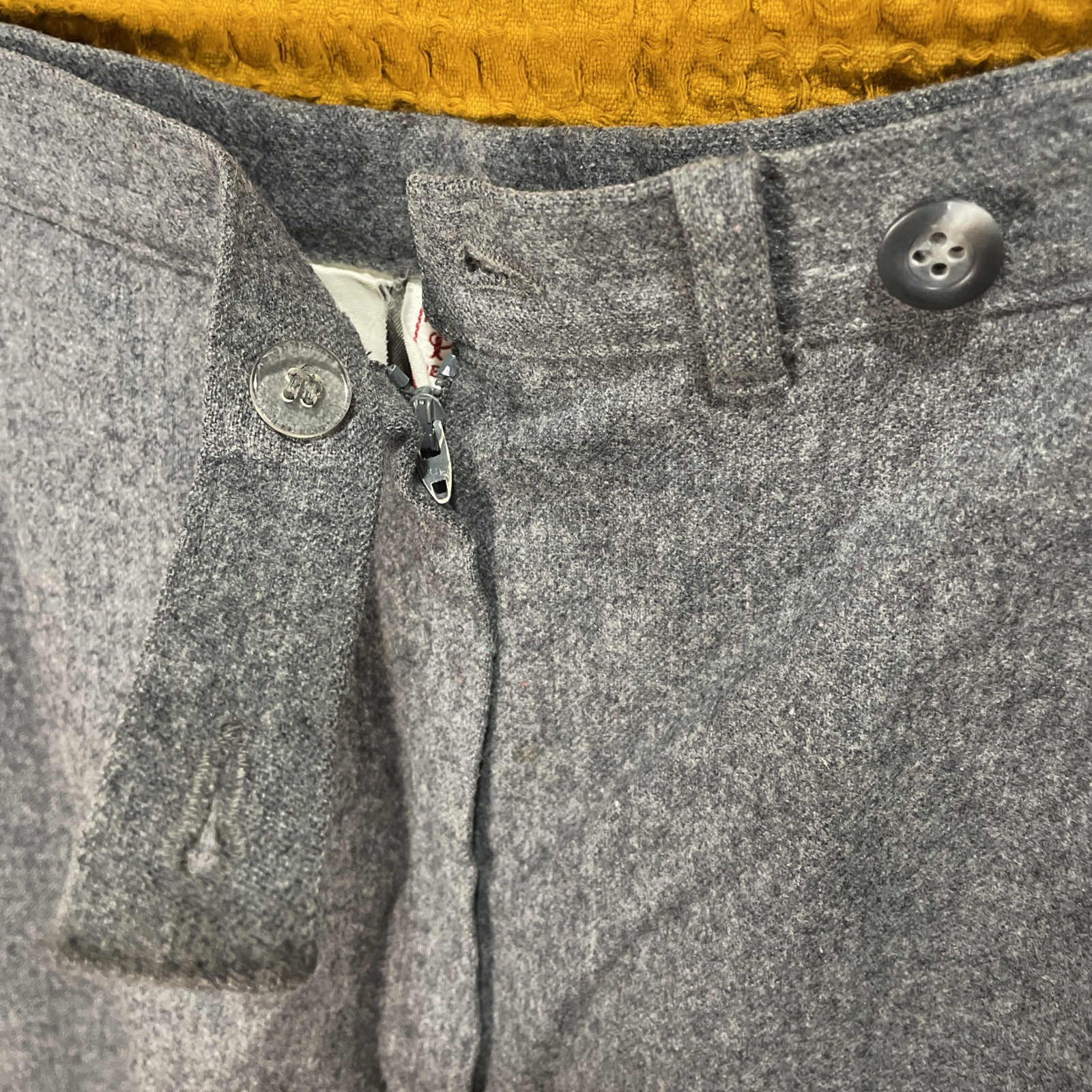 Vintage Pendleton Gray 100% Virgin Wool Trouser P… - image 5