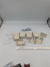  Lot Of Window Venetian Blinds Installation  Mounting Bracket Parts. Beige.