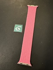Apple Watch Braided Solo Loop 45mm 42/44/46/49 Genuine OEM Flamingo Pink Sz 9