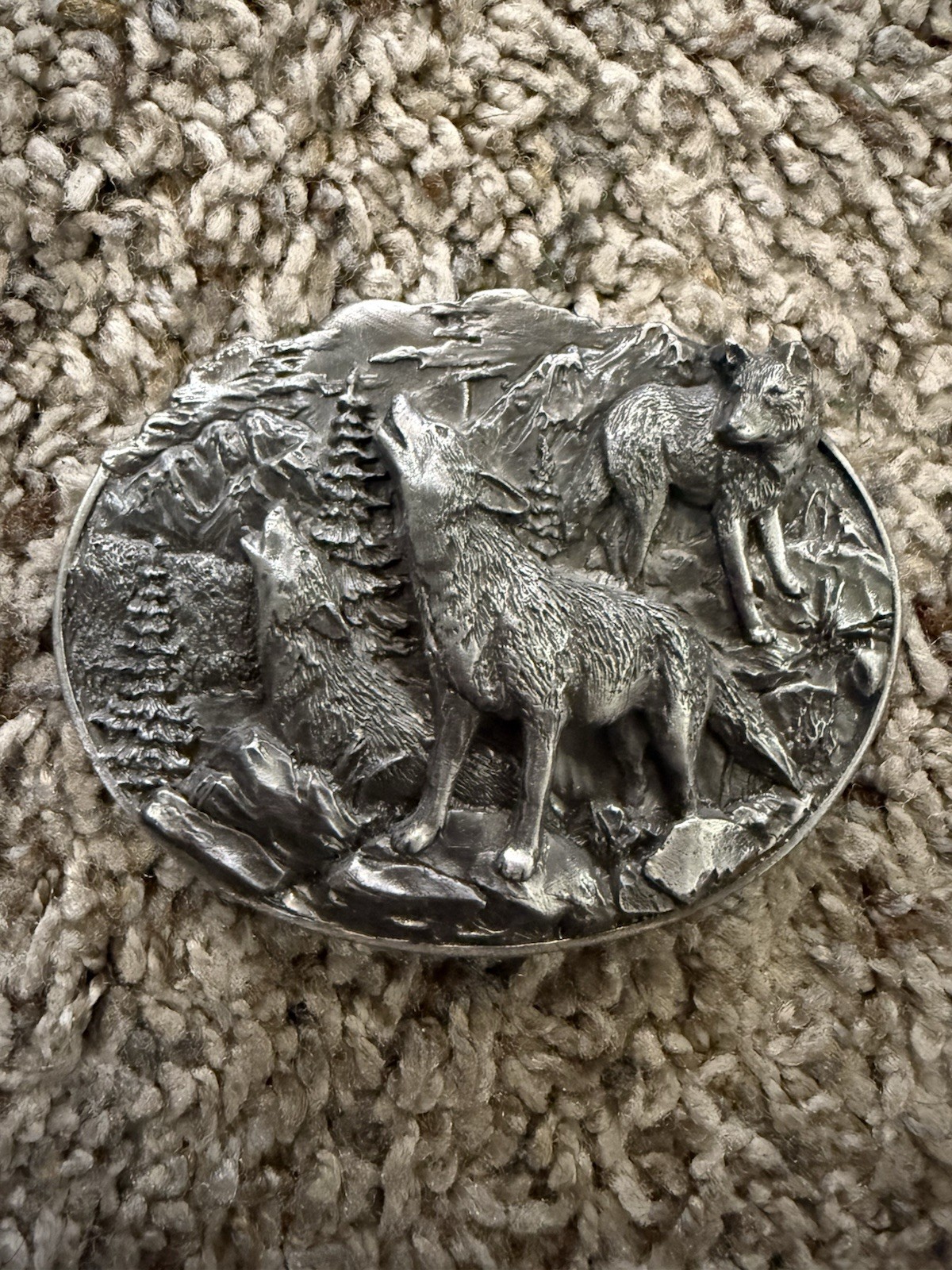 Wolf Pack Pacific Northwest Bergamot Siskiyou Belt Buckle 1981 BD4 Apex Predator