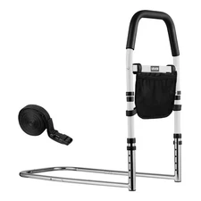 VEVOR Bed Rail for Elderly Adjustable Height Bedside Assist Rails PU Handrail